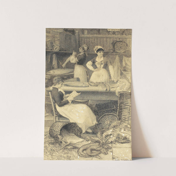 les marchandes de poisson (1887) by Camille Félix Bellanger