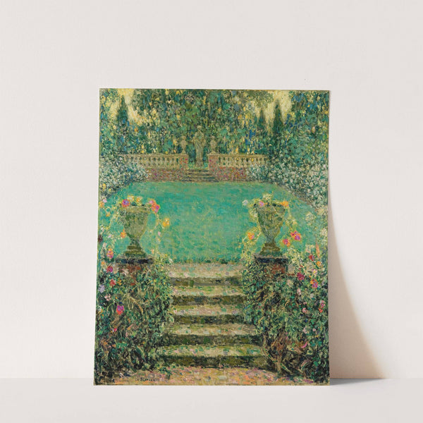 Les Marches Du Jardin, Gerberoy by Henri Le Sidaner