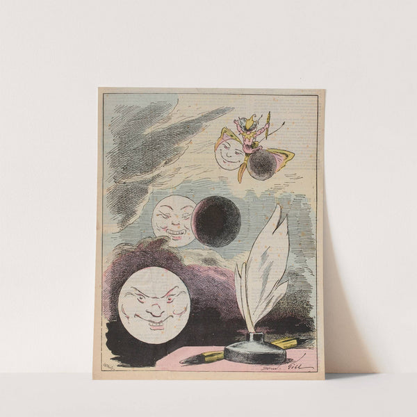 Les métamorphoses de l’Eclipse (1876) by André Gill