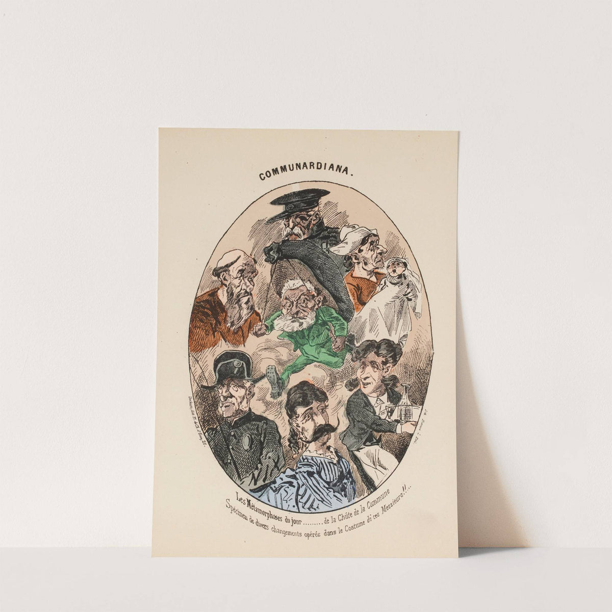 Les métamorphoses du jour. de la chûte de la Commune Spécimen de divers changements opérés d (1871) by Henri Demare