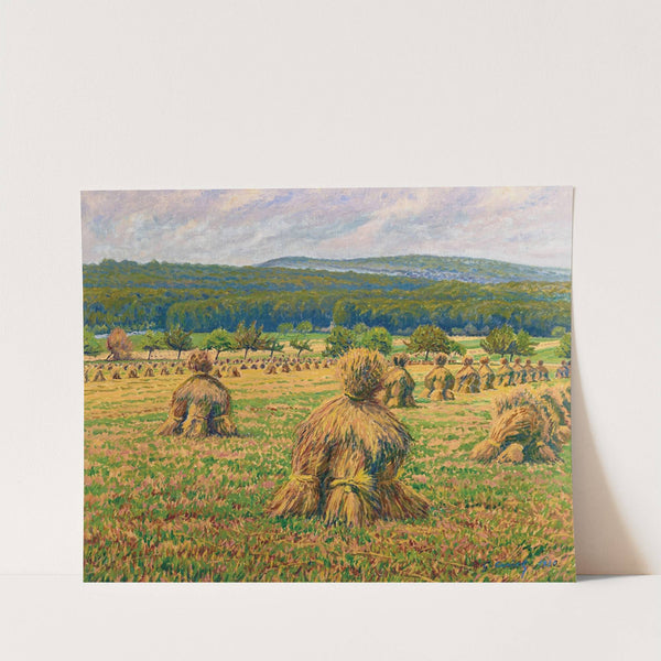 Les meules de foin by Gustave Cariot