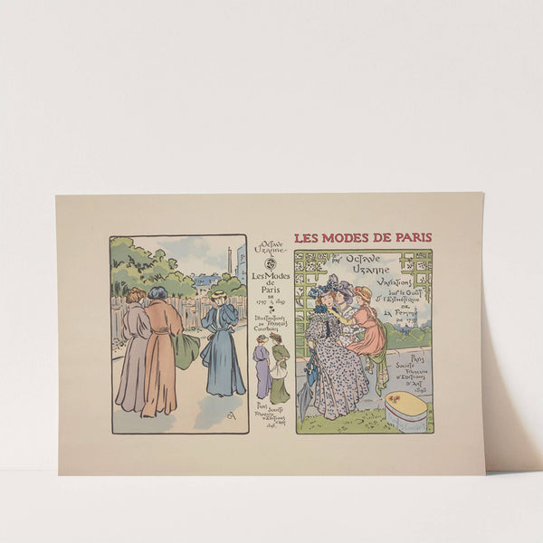 Les modes de Paris – couverture de livre (1898) by George Auriol