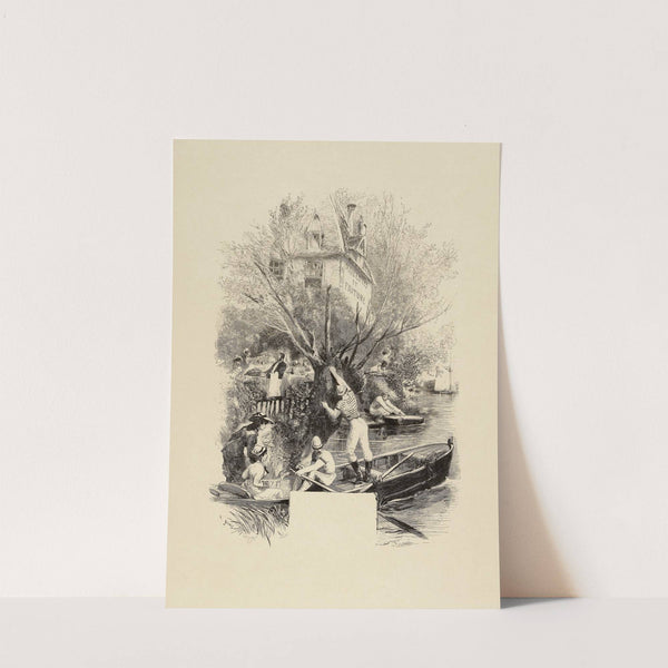 Les mois gastronomiques Juillet. Matelotes et fritures (1877) by Edmond Morin