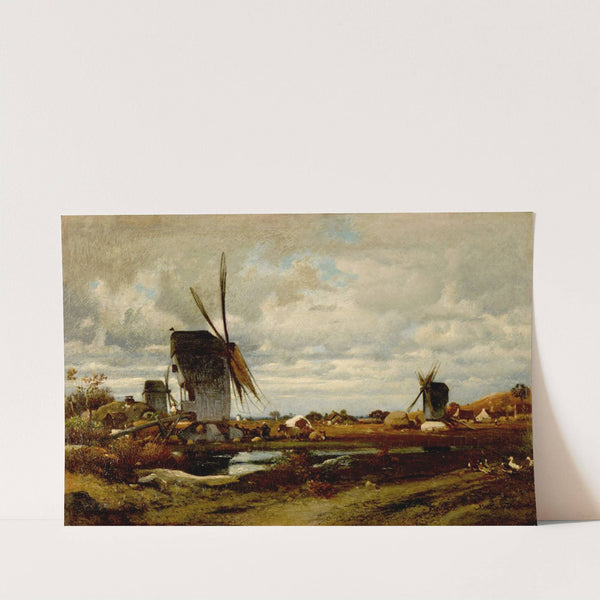 Les moulins à vent by Jules Dupré