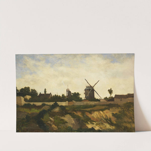 Les Moulins de Montmartre by Leon Richet