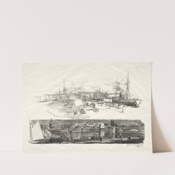 Les Nouveaux Quais-L’Ile La Croix (1896) by Auguste Louis Lepère