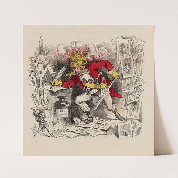 Les ogres du journalisme (1866) by André Gill