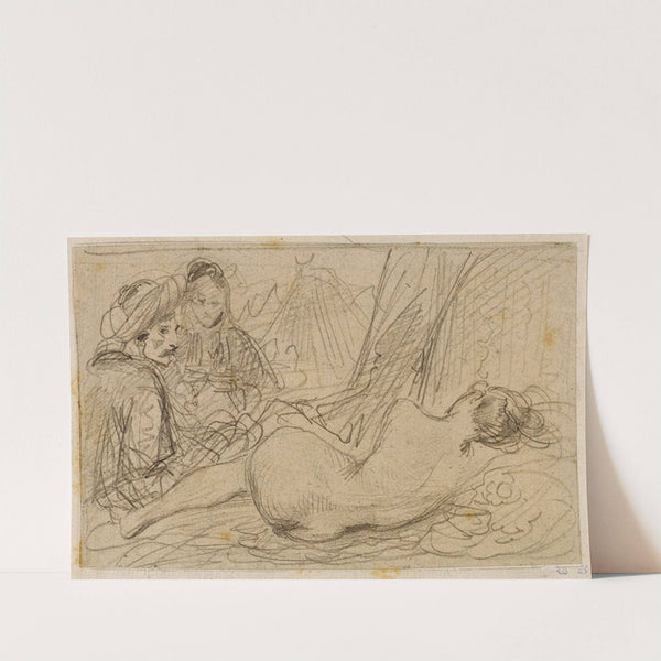 Les Orientales. La Captive (1829) by Eugène Devéria