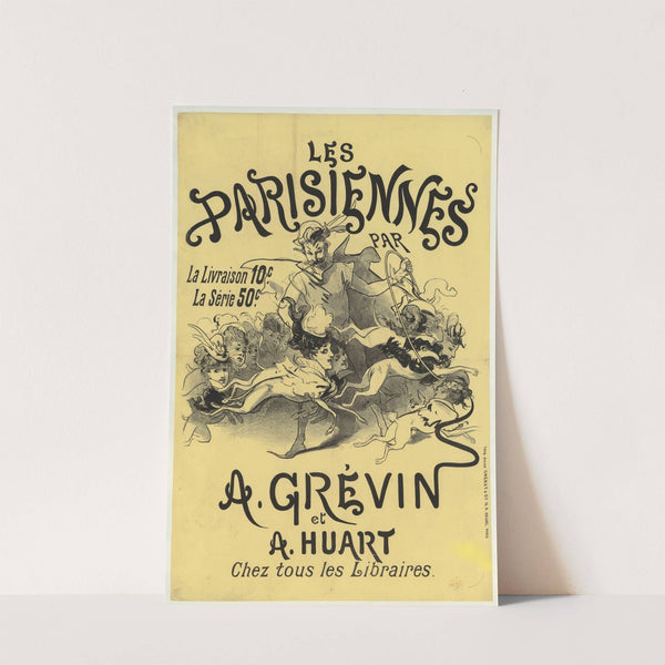 Les Parisiennes, la livraison 10 c… A. Grévin et A. Huart (1878) by Jules Chéret