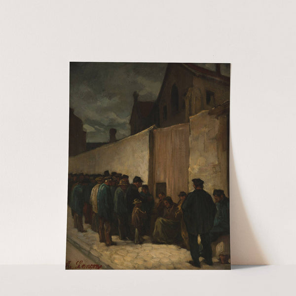 Les Pauvres au coin de la rue de la Santé by Auguste Andre Lançon