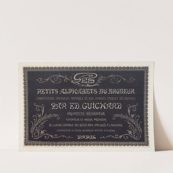 Les petits alphabets du brodeur Pl.01 by Édouard Guichard