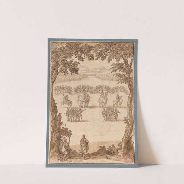 Les Plaisirs de l’île enchantée, première journée – Entrée des quatre Saisons et de leur suite de concertants, jardiniers, moissonneurs, vendangeurs et vieillards (1664) by François Chauveau