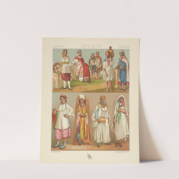 Les populations Barbareques;costumes de l’Algérieet de la Tunisie (1876-1888) by Auguste Racinet