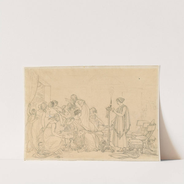 Les Présages de pluie by Anne Louis Girodet-Trioson