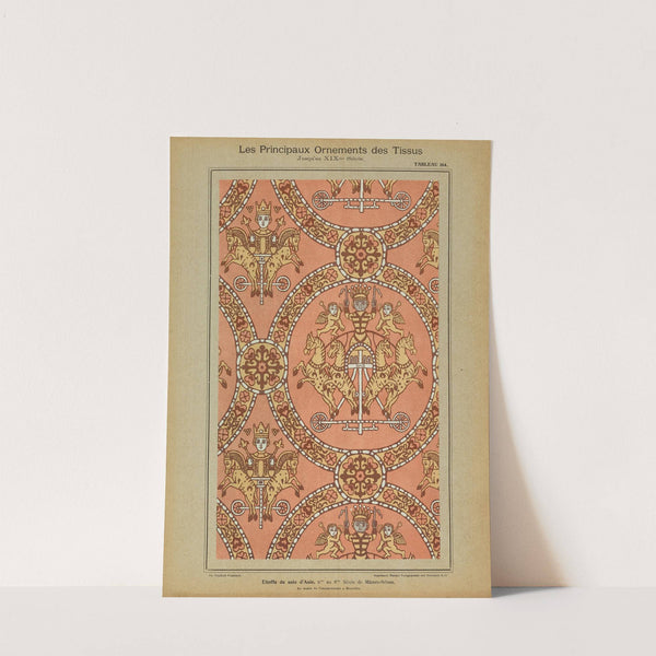 Les principaux ornaments des tissus jusqu'au XIXme siècle Pl.02 by Friedrich Fischbach