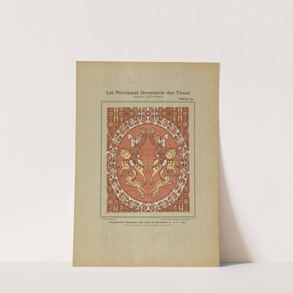 Les principaux ornaments des tissus jusqu'au XIXme siècle Pl.03 by Friedrich Fischbach