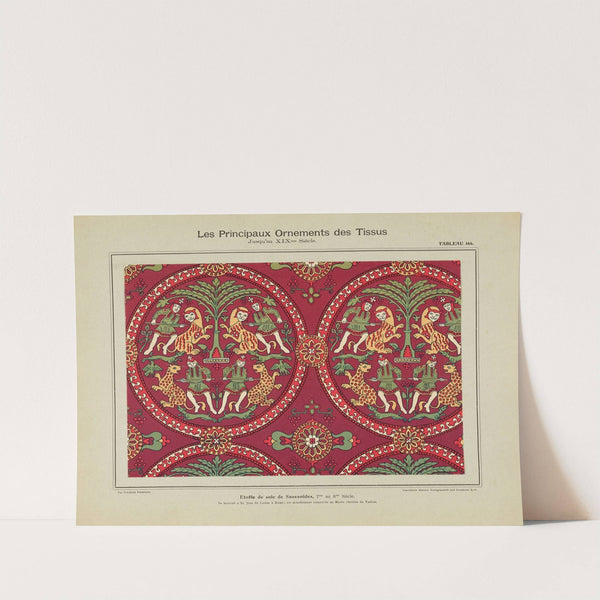 Les principaux ornaments des tissus jusqu'au XIXme siècle Pl.04 by Friedrich Fischbach