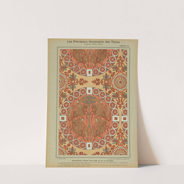 Les principaux ornaments des tissus jusqu'au XIXme siècle Pl.06 by Friedrich Fischbach