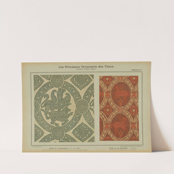 Les principaux ornaments des tissus jusqu’au XIXme siècle Pl.11 (1902) by Friedrich Fischbach