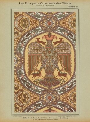 Les principaux ornaments des tissus jusqu’au XIXme siècle Pl.15