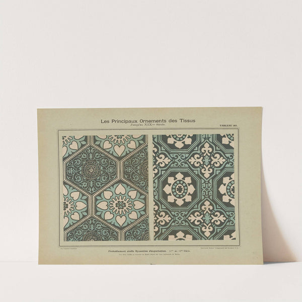 Les principaux ornaments des tissus jusqu’au XIXme siècle Pl.21 (1902) by Friedrich Fischbach