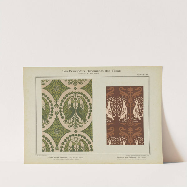 Les principaux ornaments des tissus jusqu’au XIXme siècle Pl.24 (1902) by Friedrich Fischbach
