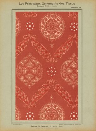Les principaux ornaments des tissus jusqu’au XIXme sieÌcle Pl.37