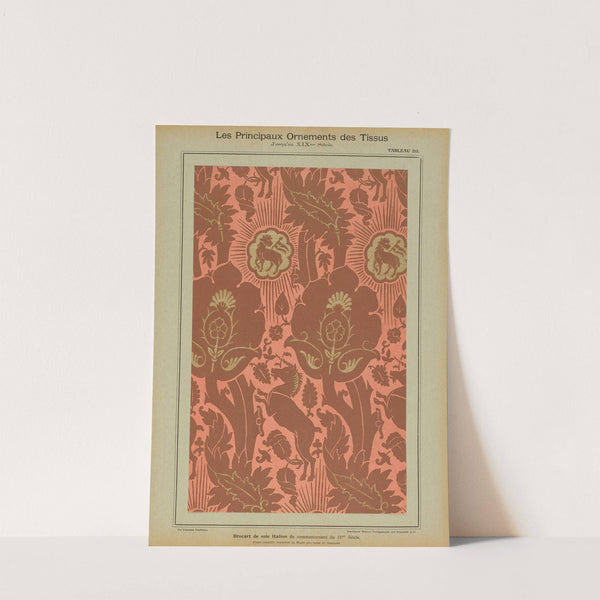 Les principaux ornaments des tissus jusqu'au XIXme siècle Pl.50 by Friedrich Fischbach