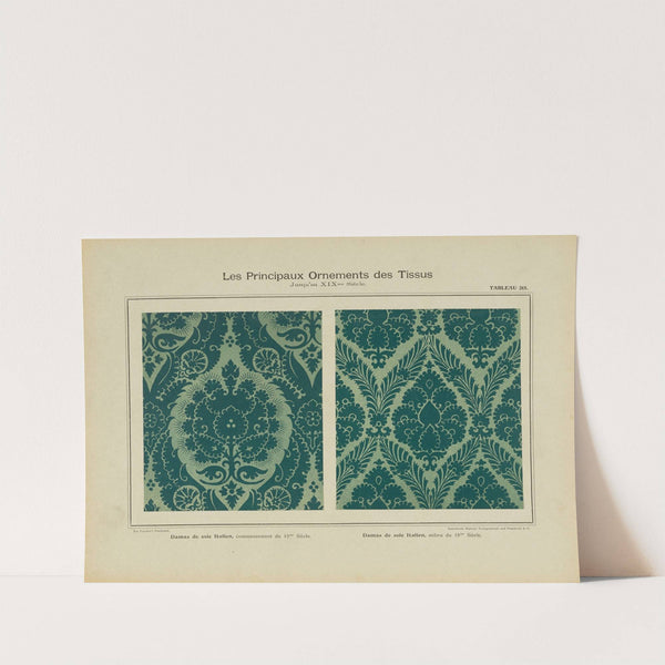 Les principaux ornaments des tissus jusqu'au XIXme siècle Pl.53 by Friedrich Fischbach