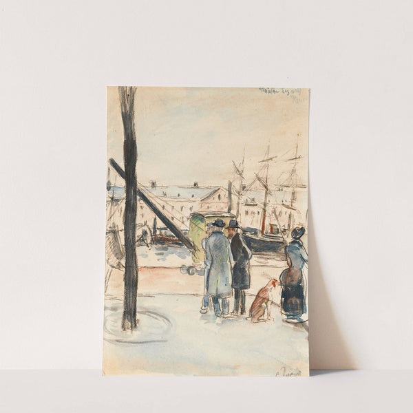 Les Quais À Rouen by Camille Pissarro