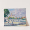 Les quais et la Cathédrale, Auxerre by Maximilien Luce
