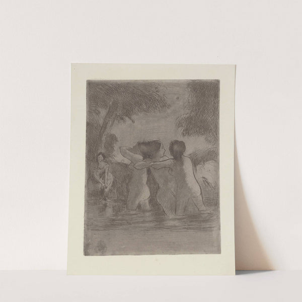 Les quatre baigneuses (1895) by Camille Pissarro