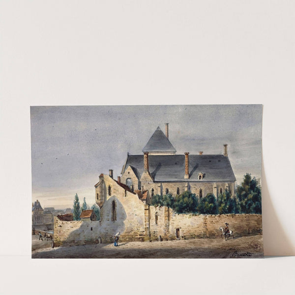 Les restes des bâtiments de l'hôtel du Petit Bourbon. by Auguste-Sébastien Bénard