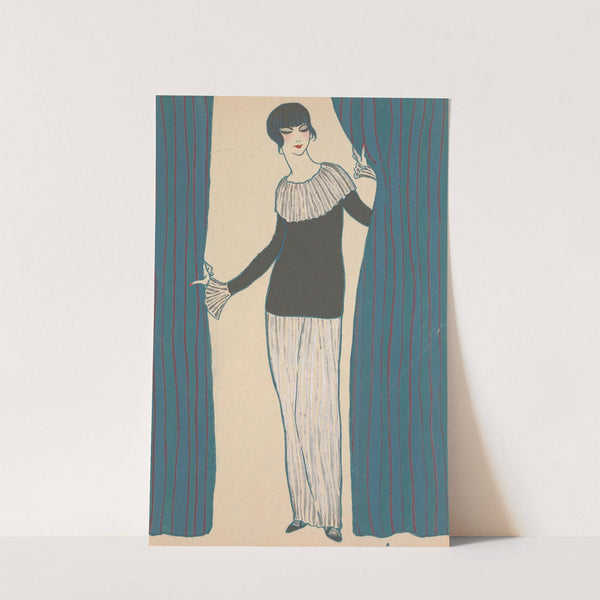 Les Rideau Qui Secarte by Georges Lepape