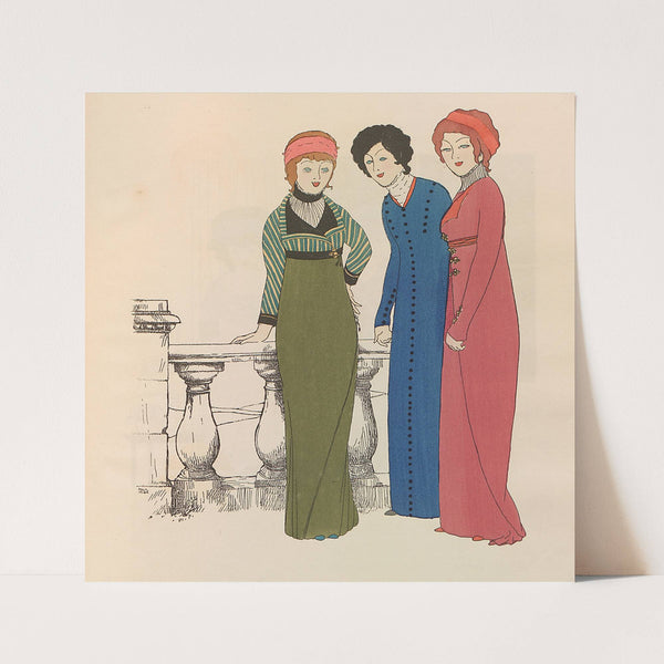 Les robes de Paul Poiret Pl.07 (1908) by Paul Iribe