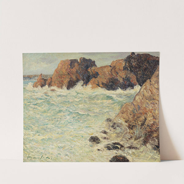 Les rochers du château de Dinan, Morgat, Novembre 1903 (1903) by Maxime Maufra