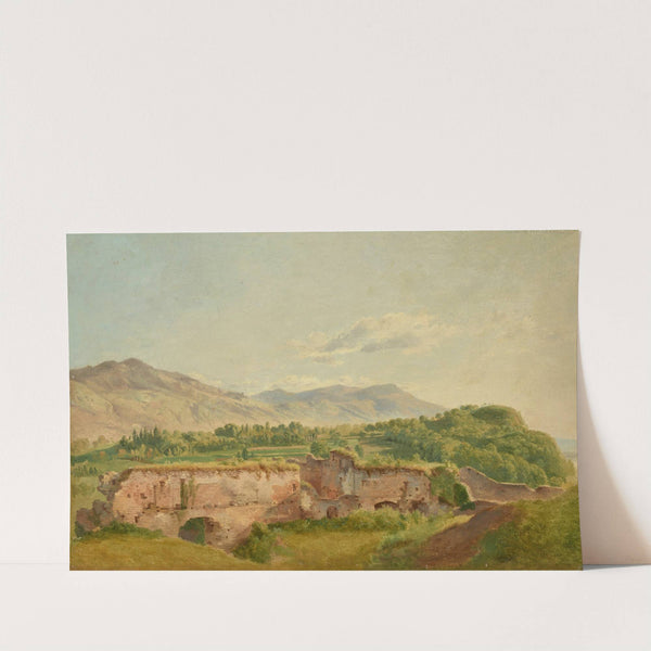 Les ruines des Allignes by Wolfgang Adam Töpffer