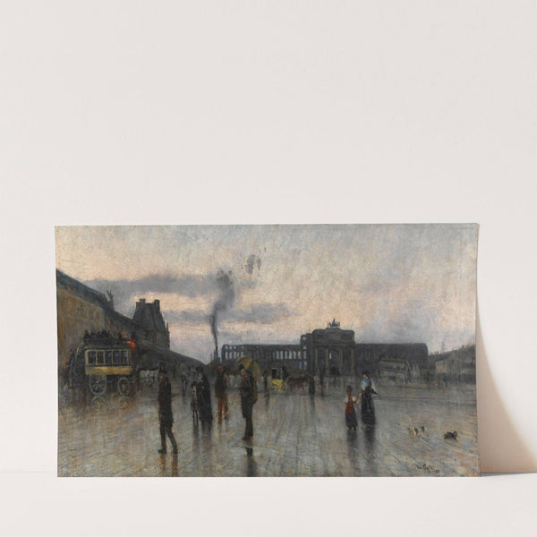 Les ruines des Tuileries et la place du Carroussel, 1er arrondissement. (1883) by Siebe Johannes Ten Cate