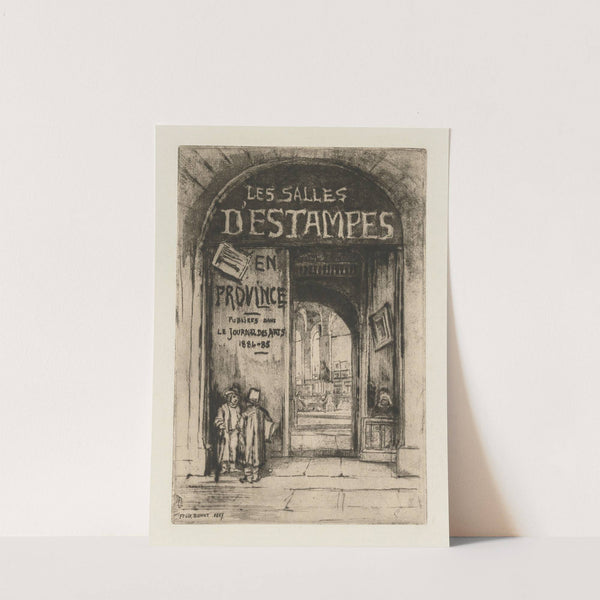 Les Salles d’Estampes en Province (1877) by Félix Hilaire Buhot