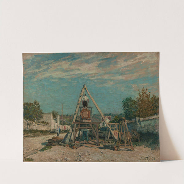 Les scieurs de long (1876) by Alfred Sisley