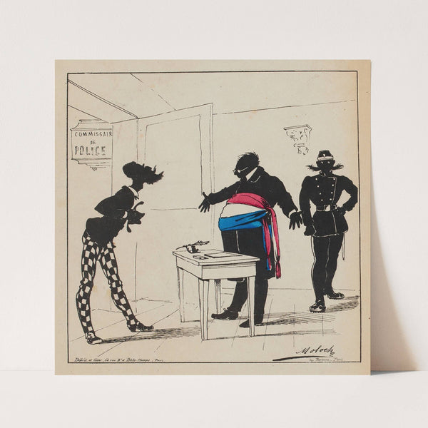 Rassurez-vous, Monsieur, si votre maison est détruite, du moins votre épouse est sauvée, nous vous la ramenons saine e by Moloch (Alphonse Hector Colomb)