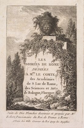 Les Soirées de Rome- Title Page (1763-1764)