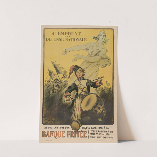 Les souscriptions sont reçues sans frais à la Banque Privée (1918) by Marcel Falter