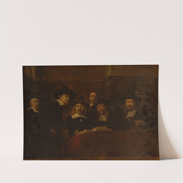 Les syndics des drapiers, copie d’après Rembrandt (1853) by Félix Ziem