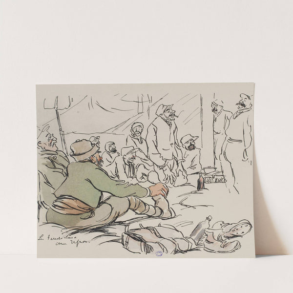 Les territoriaux au repos (1915-1917) by Georges Goursat (Sem)