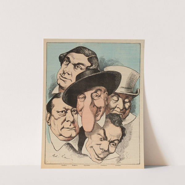 Les théâtres de Paris – Le Palais-Royal (1875) by André Gill