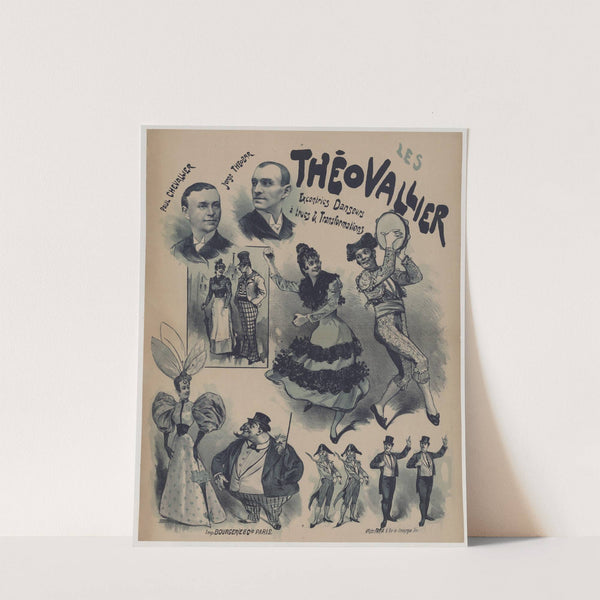 Les Théovallier, Paul Chevallier, Jorge Theobar excentric danseurs à trucs et transformations (1890) by Cândido de Faria