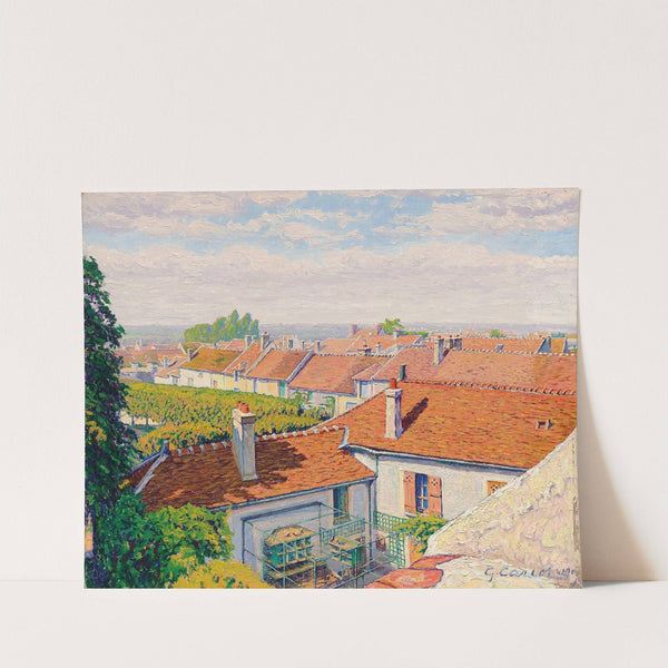 Les toits rouges by Gustave Cariot