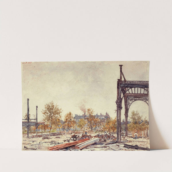 Les travaux du Marché du Temple by Marie-Désiré Bourgoin