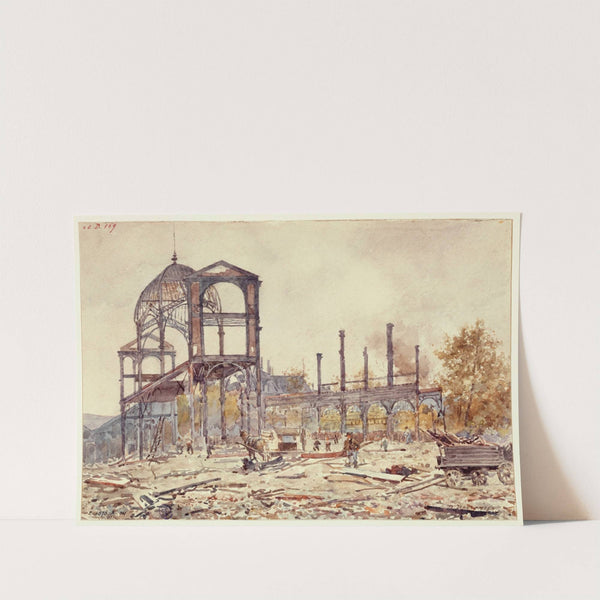 Les travaux du Marché du Temple by Marie-Désiré Bourgoin